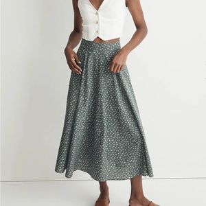 Madewell Cotton Voile Maxi Skirt in Bitsy Bouquet